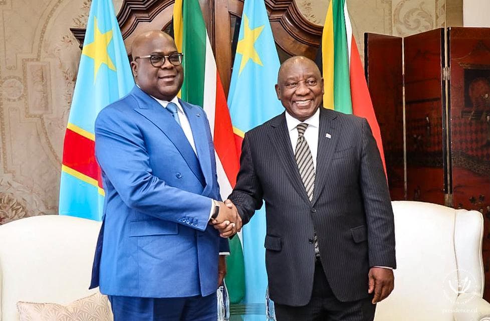 Le Président Tshisekedi en Visite de Travail à Pretoria