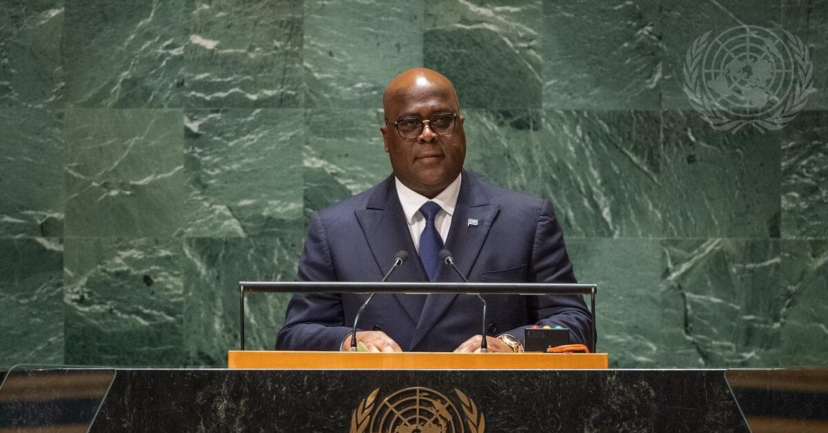 Félix Tshisekedi devant l’ONU : pas de vente aux enchères des ressources du Congo et appel à une paix durable dans l’Est